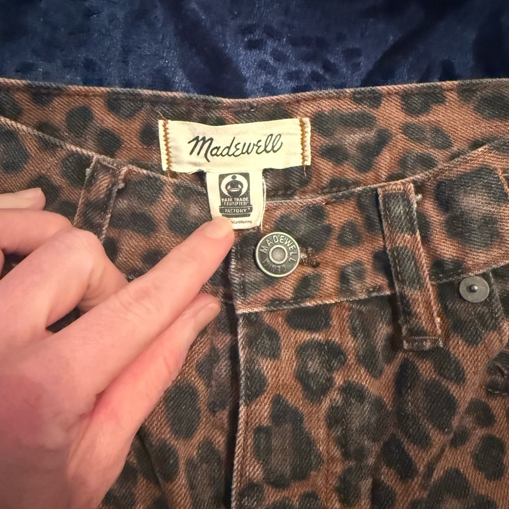 Madewell Low-Slung Baggy Leopard Pants